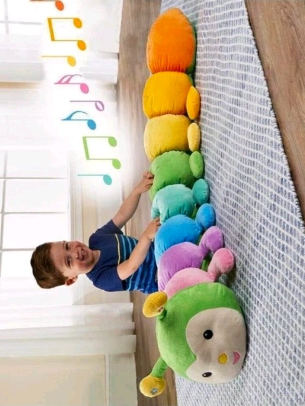 Jumbo Goffa Musical Rainbow Caterpillar - 5+ FT